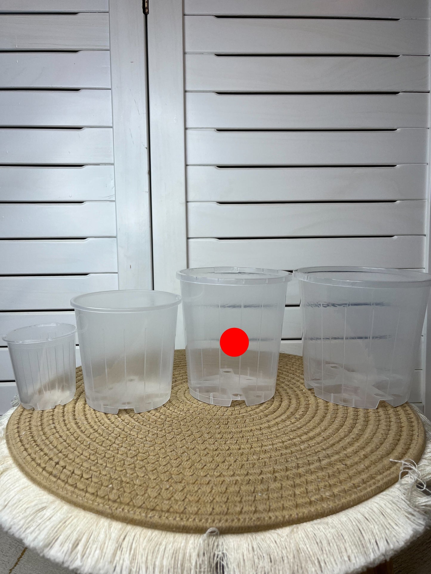 Clear Nursery Pot 12cm (1L)